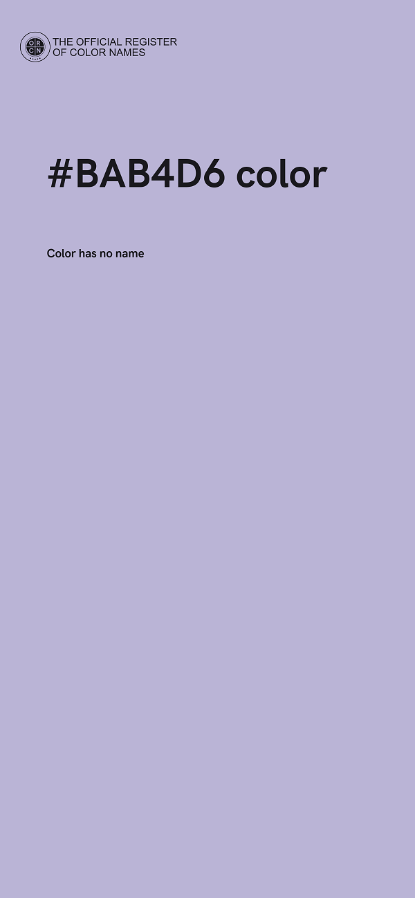 #BAB4D6 color image