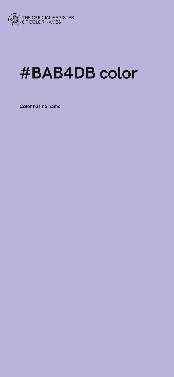 #BAB4DB color image