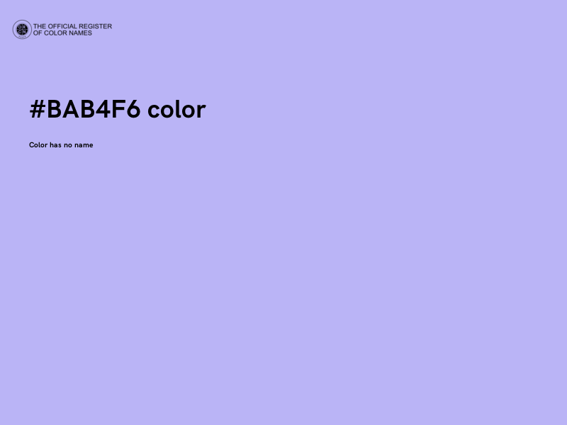 #BAB4F6 color image