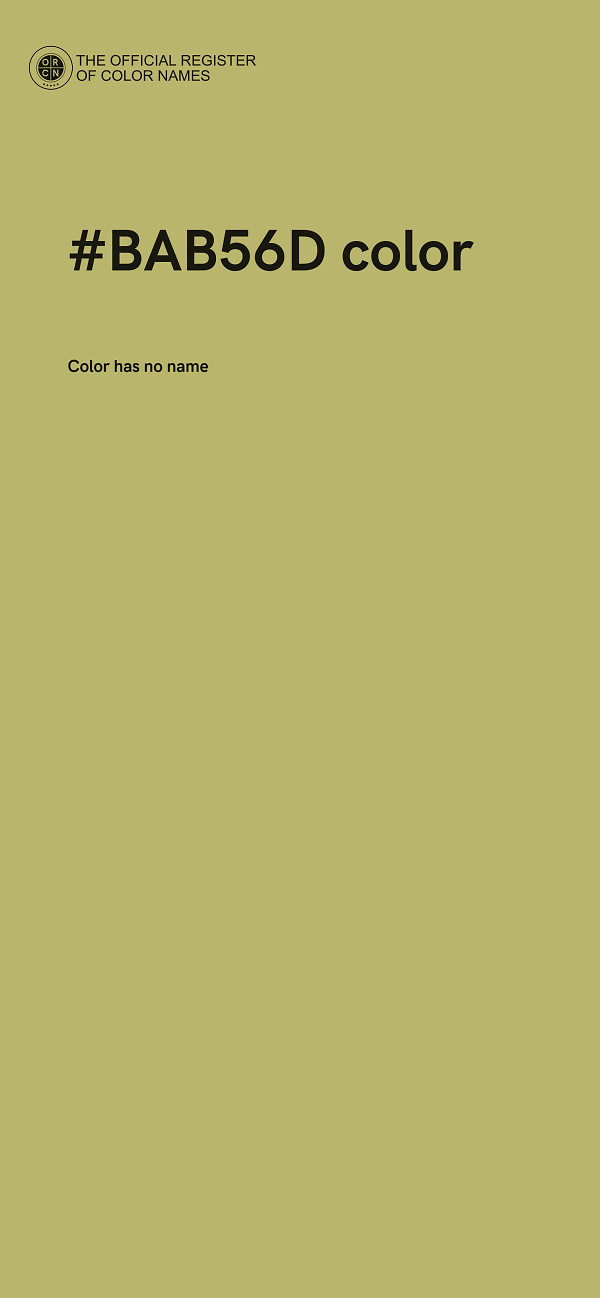 #BAB56D color image