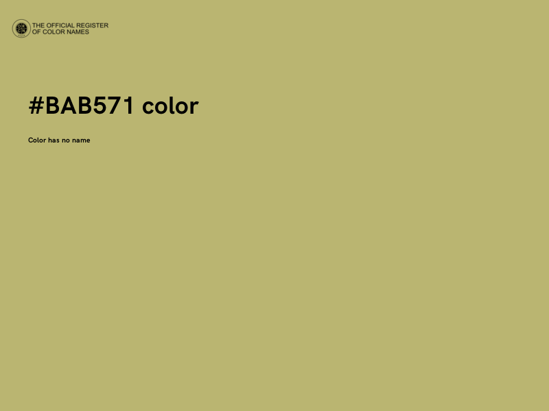 #BAB571 color image