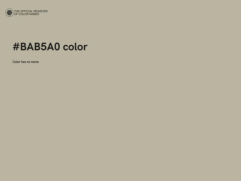 #BAB5A0 color image