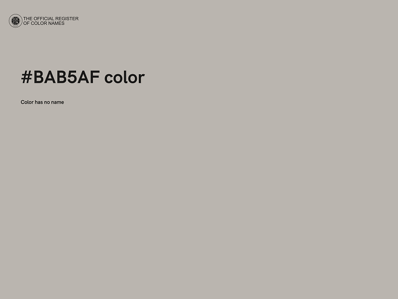#BAB5AF color image