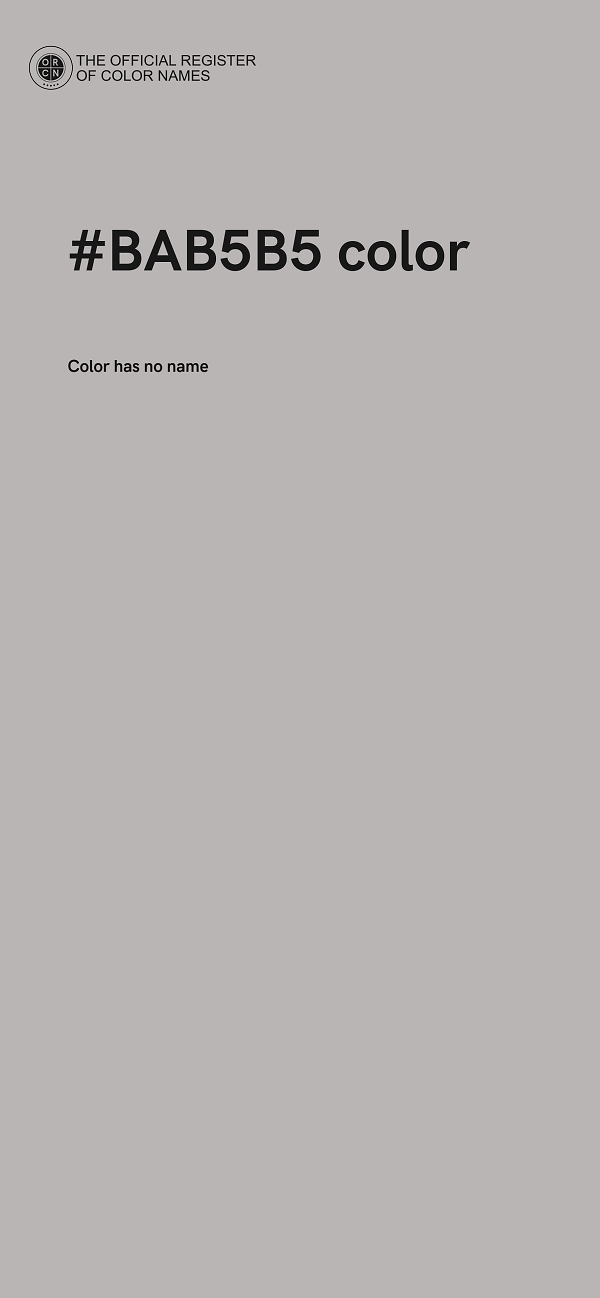 #BAB5B5 color image