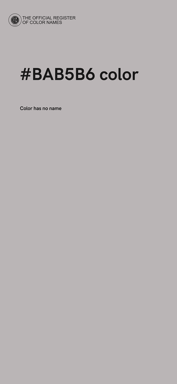 #BAB5B6 color image