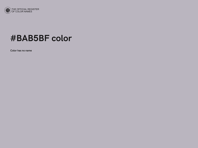 #BAB5BF color image