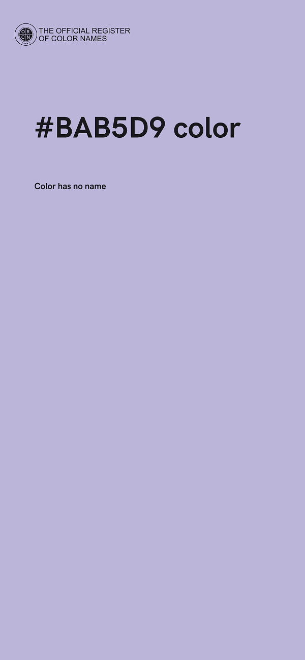 #BAB5D9 color image
