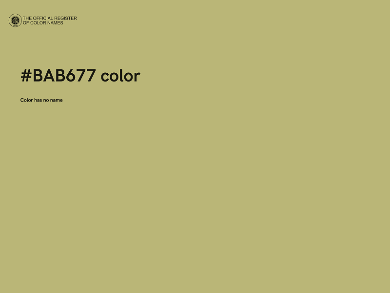 #BAB677 color image