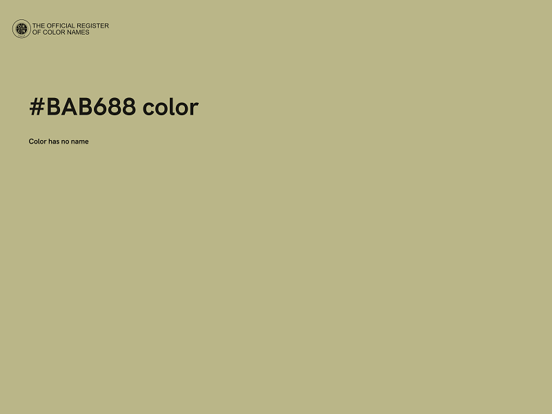 #BAB688 color image