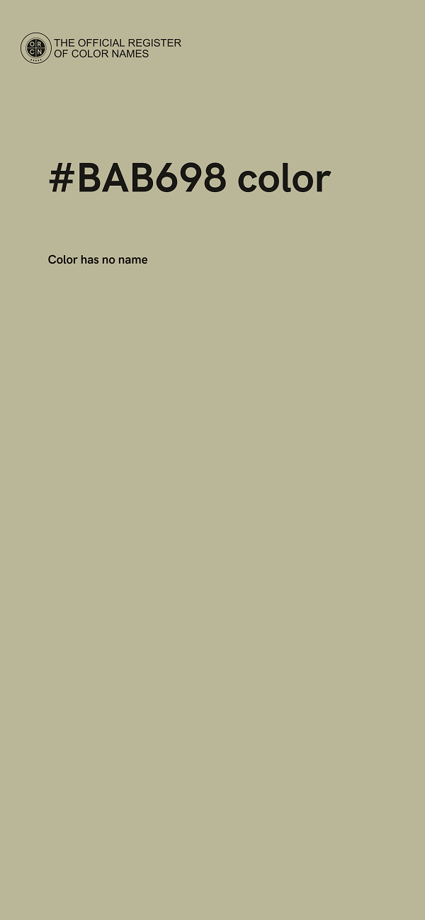 #BAB698 color image