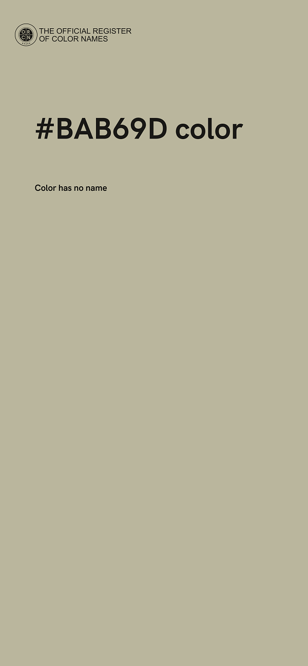 #BAB69D color image