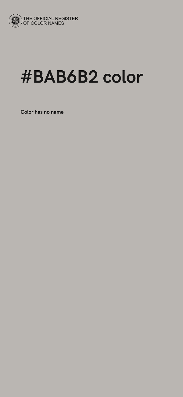 #BAB6B2 color image