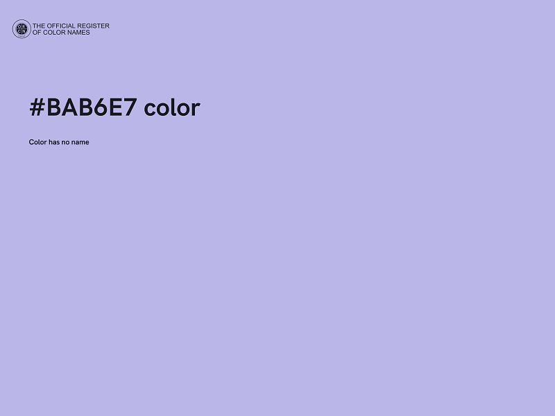 #BAB6E7 color image