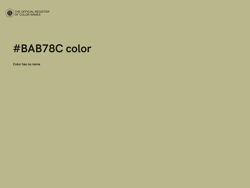 #BAB78C color image