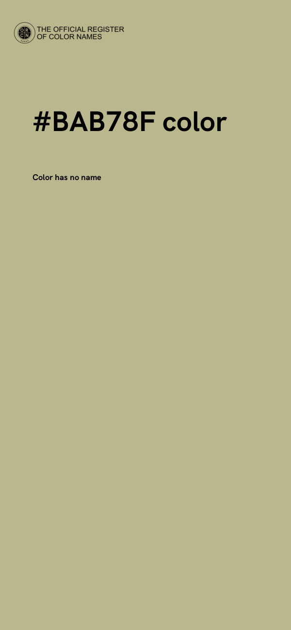 #BAB78F color image