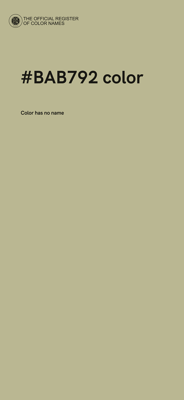 #BAB792 color image