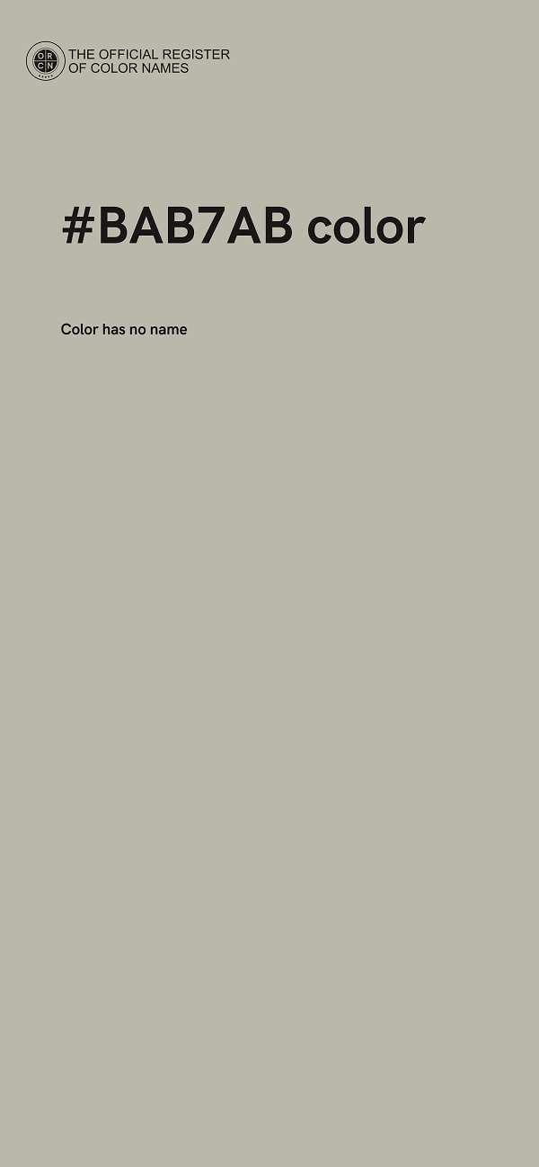 #BAB7AB color image