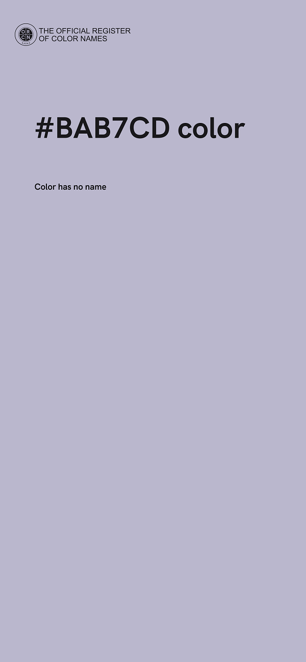 #BAB7CD color image