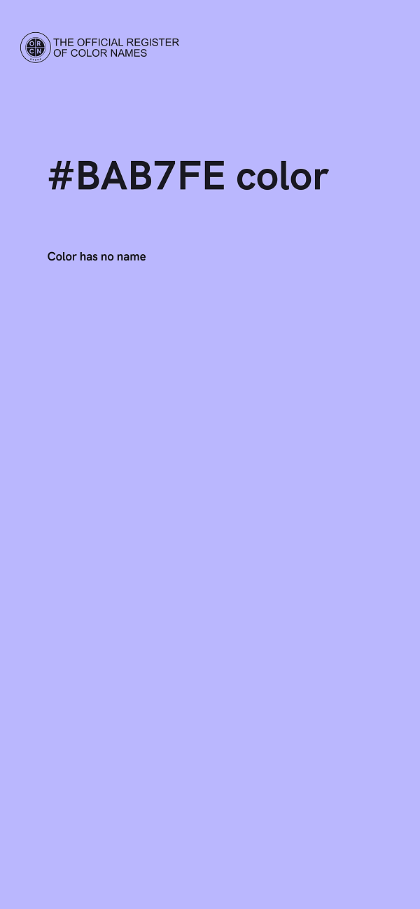 #BAB7FE color image