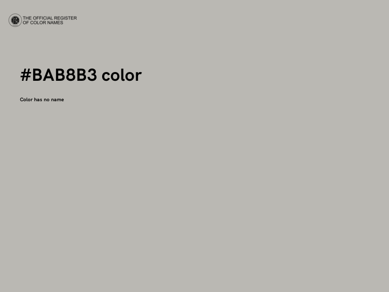 #BAB8B3 color image