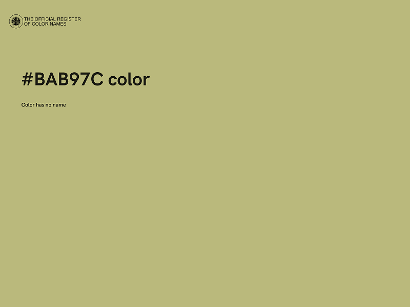 #BAB97C color image