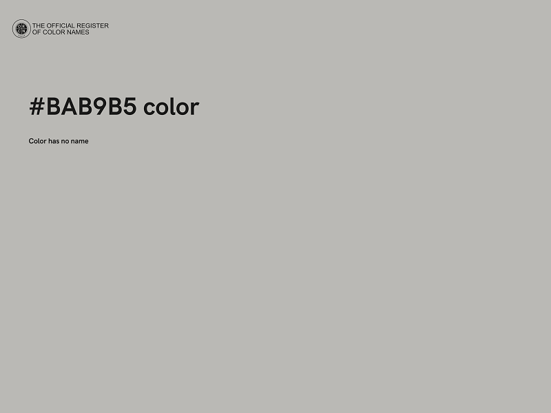 #BAB9B5 color image