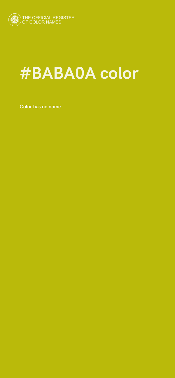 #BABA0A color image