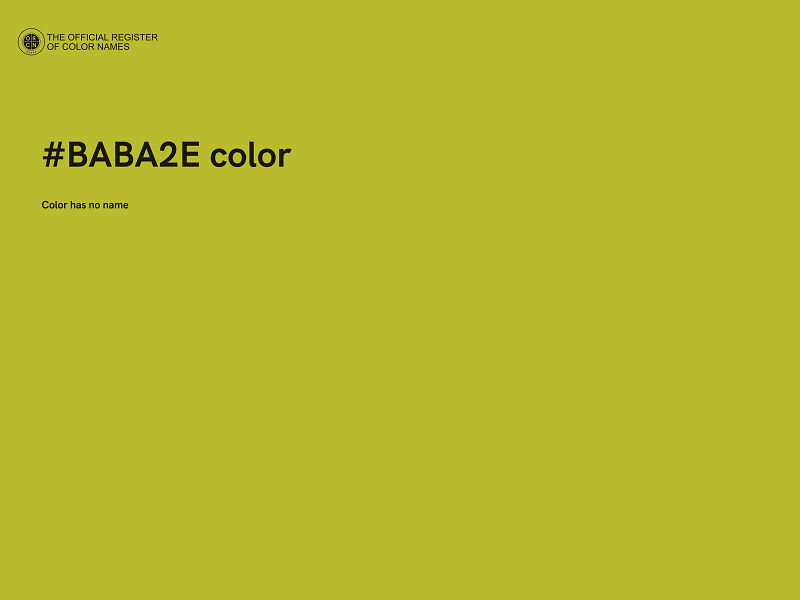 #BABA2E color image