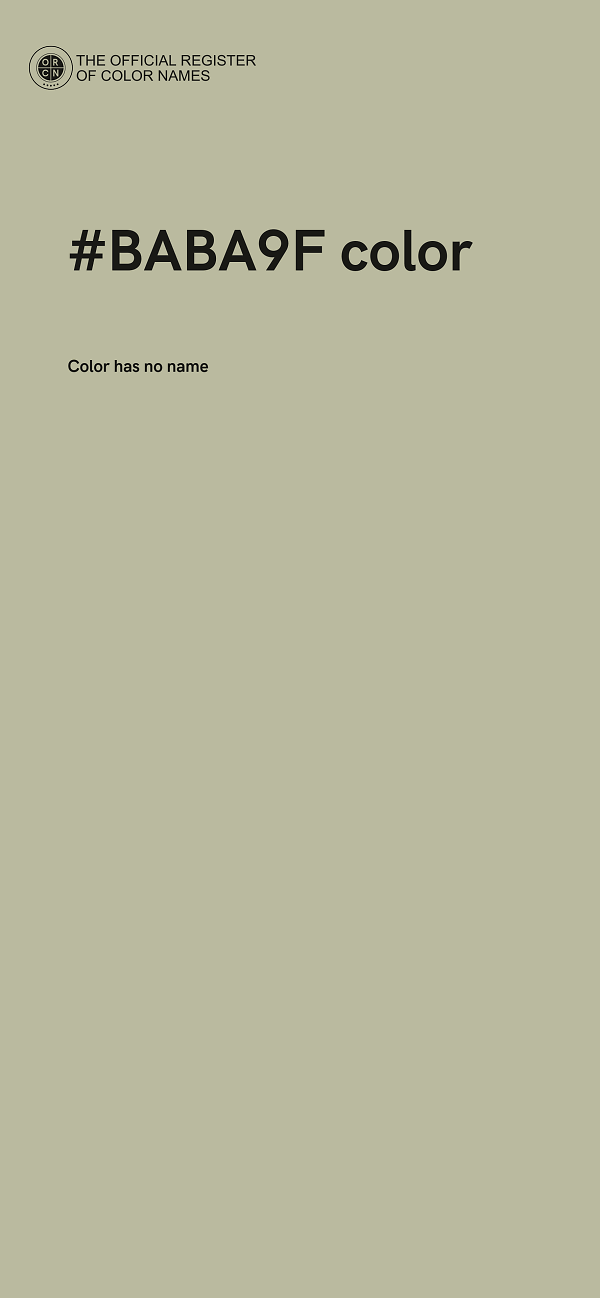 #BABA9F color image