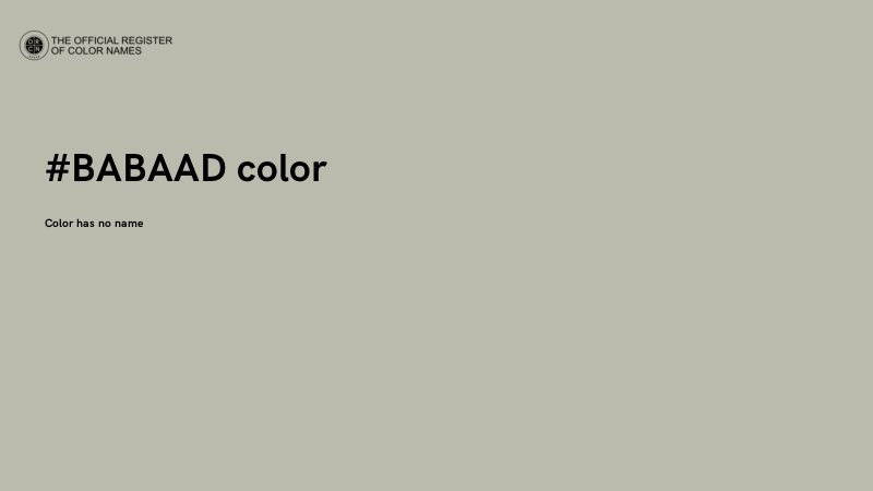 #BABAAD color image