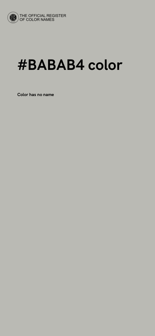#BABAB4 color image