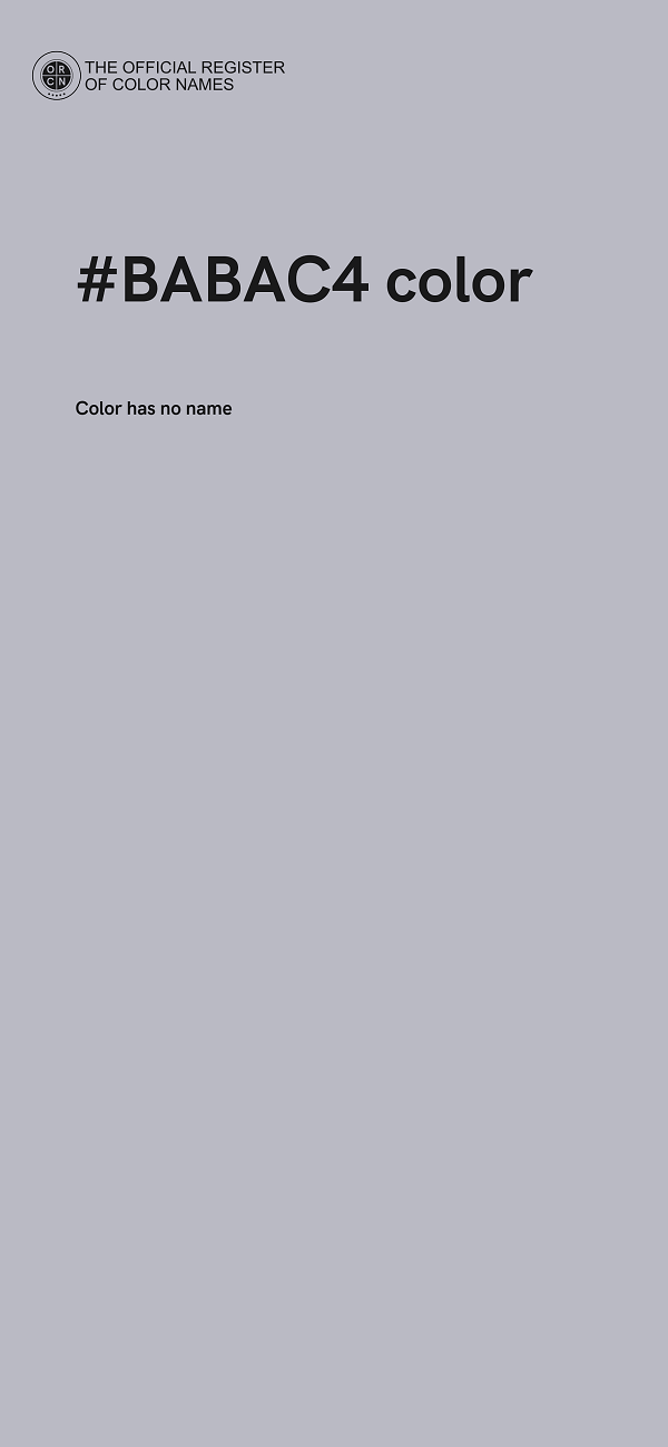 #BABAC4 color image