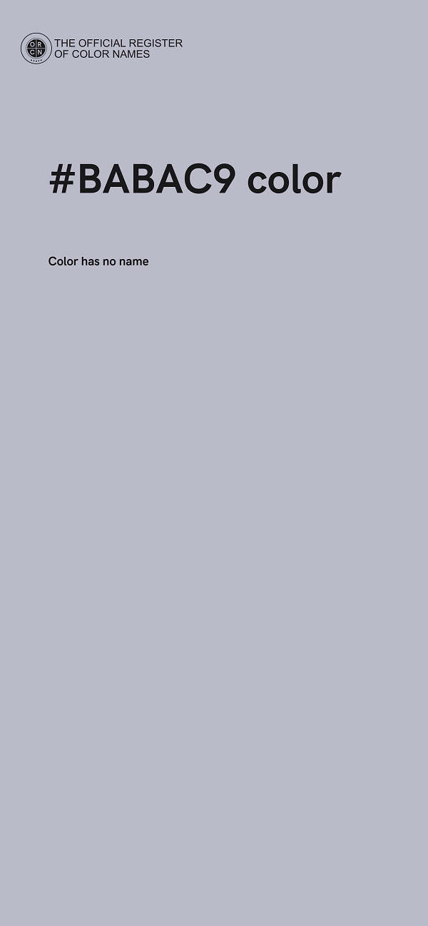 #BABAC9 color image