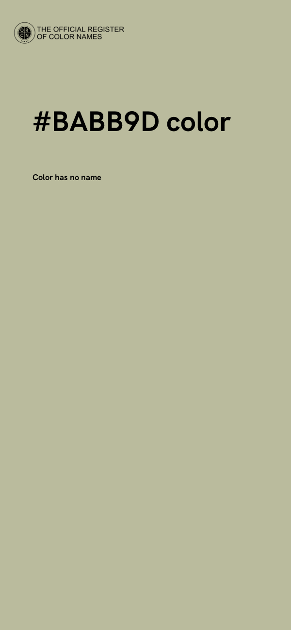 #BABB9D color image