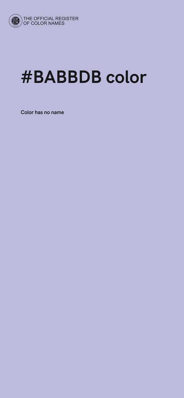 #BABBDB color image