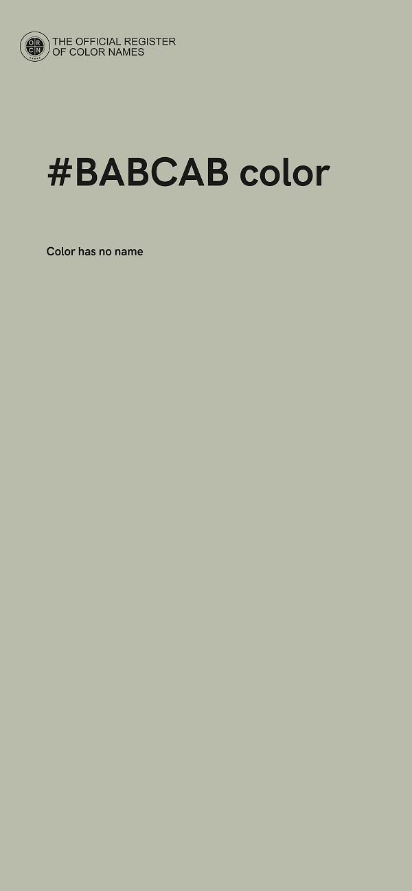 #BABCAB color image
