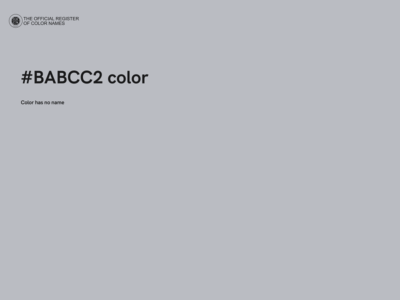 #BABCC2 color image