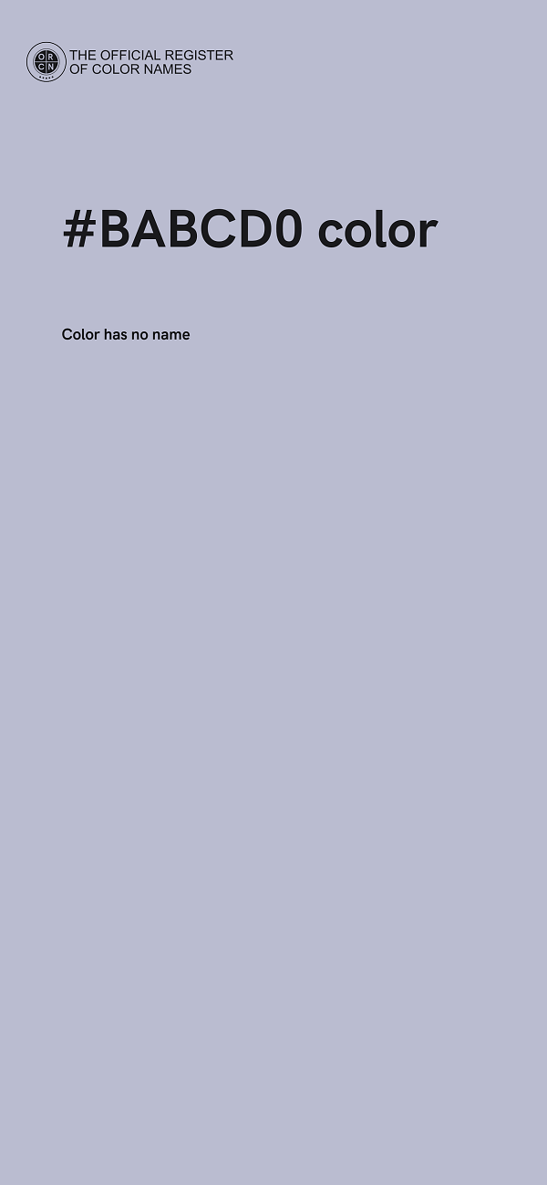 #BABCD0 color image