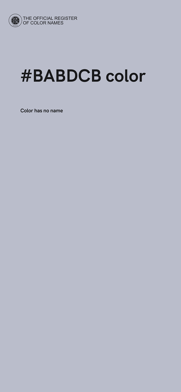 #BABDCB color image