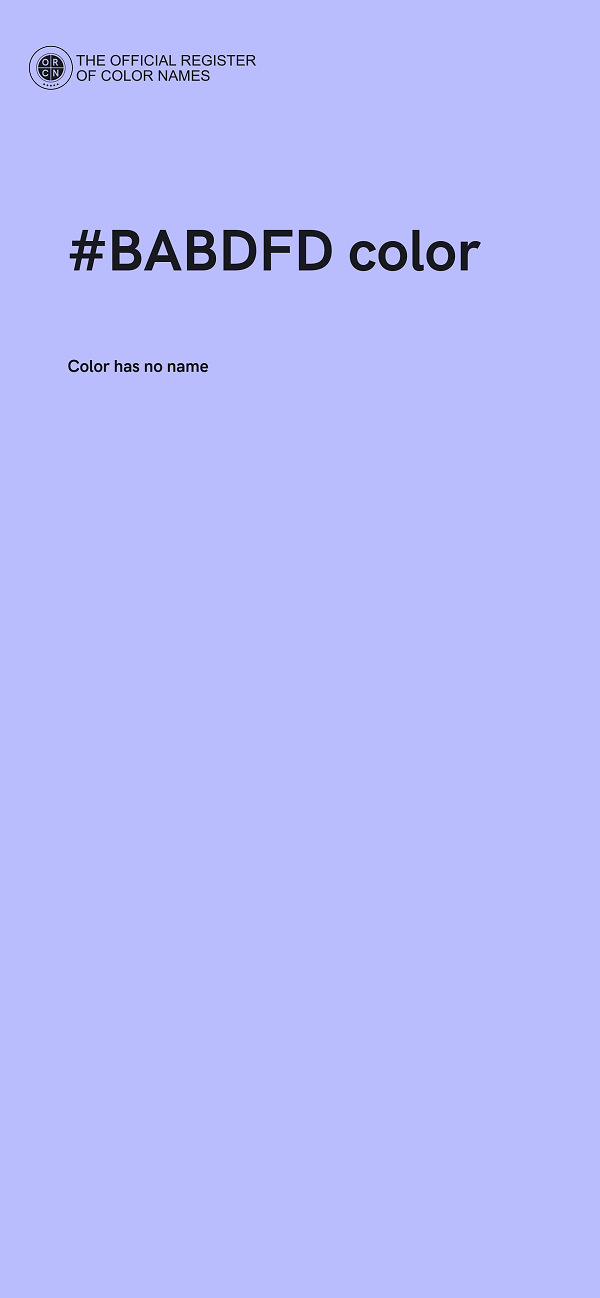 #BABDFD color image