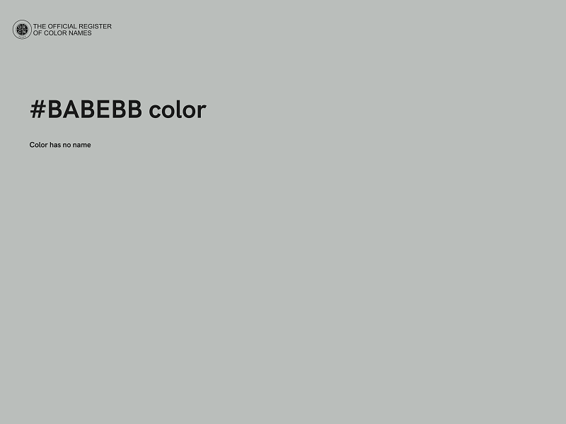 #BABEBB color image