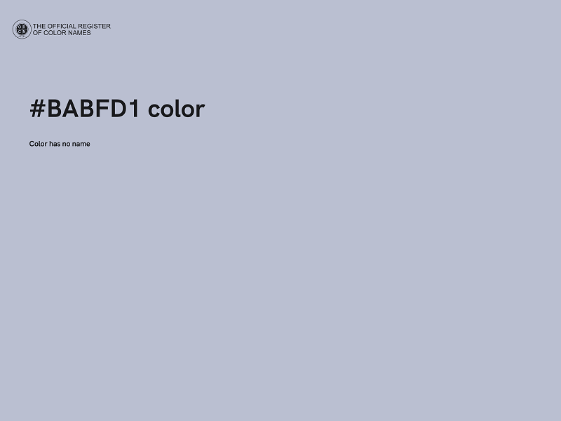 #BABFD1 color image