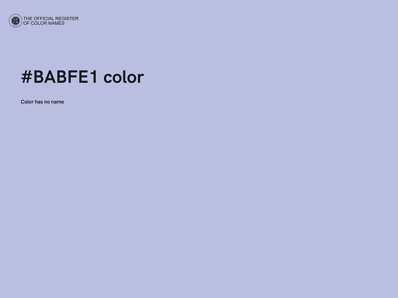 #BABFE1 color image