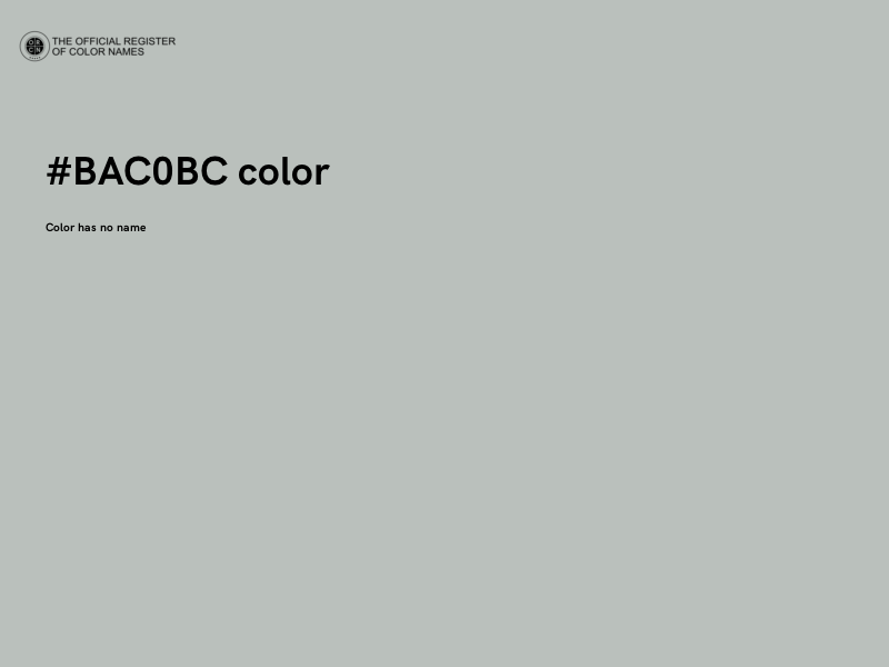 #BAC0BC color image