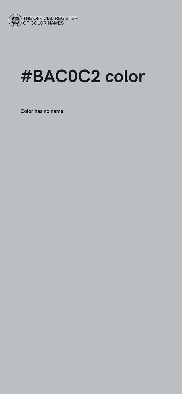 #BAC0C2 color image