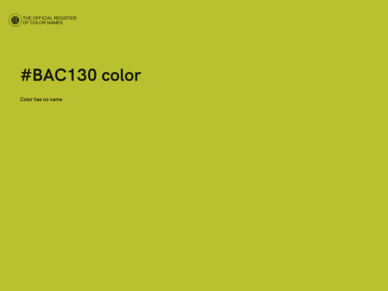 #BAC130 color image