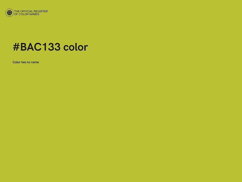 #BAC133 color image