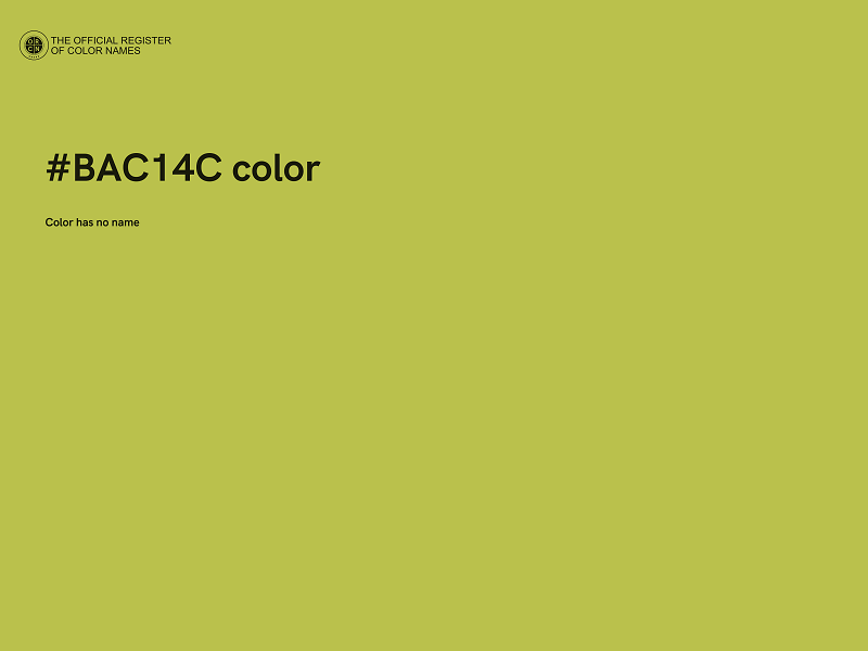 #BAC14C color image