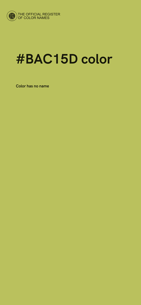 #BAC15D color image