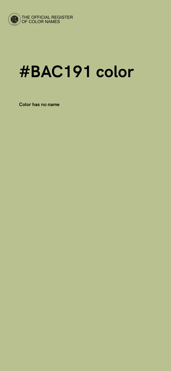 #BAC191 color image